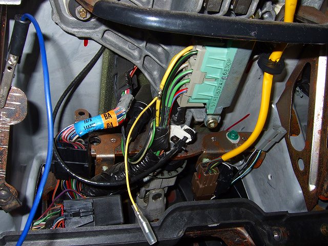 電源の半田止め