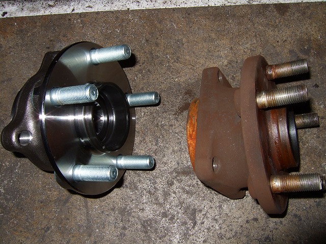 新旧ハブベアリングASSY