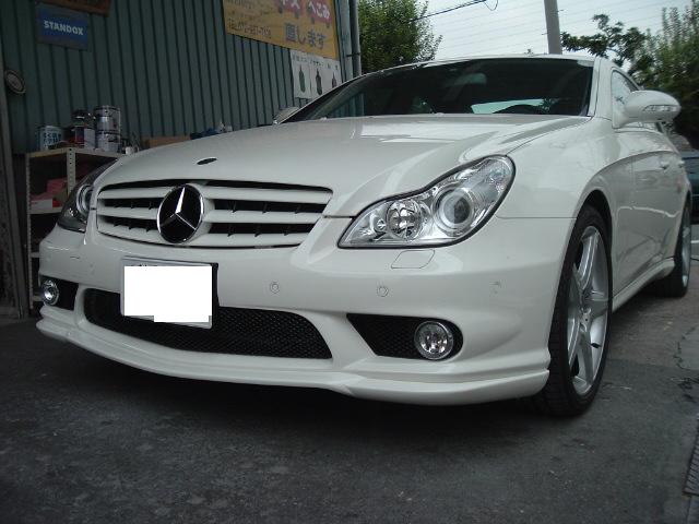 CLS AMGスポイラーにカールソンリップ