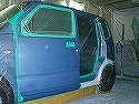 車のほうも塗装準備が整いました。