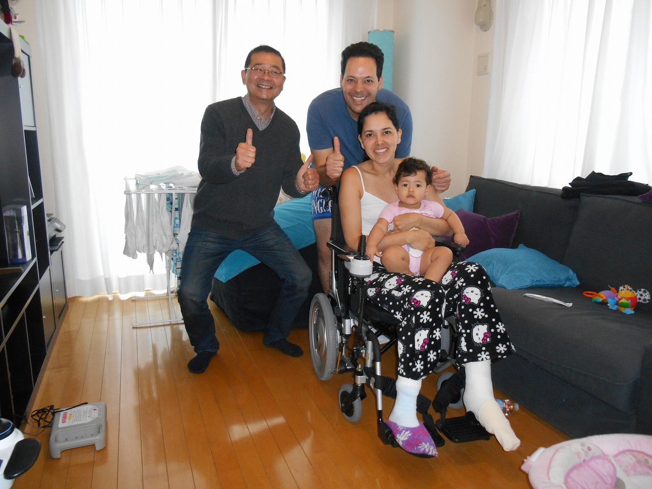 She needed the wheelchair during her recovery