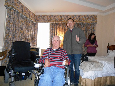 This man had his wheelchair