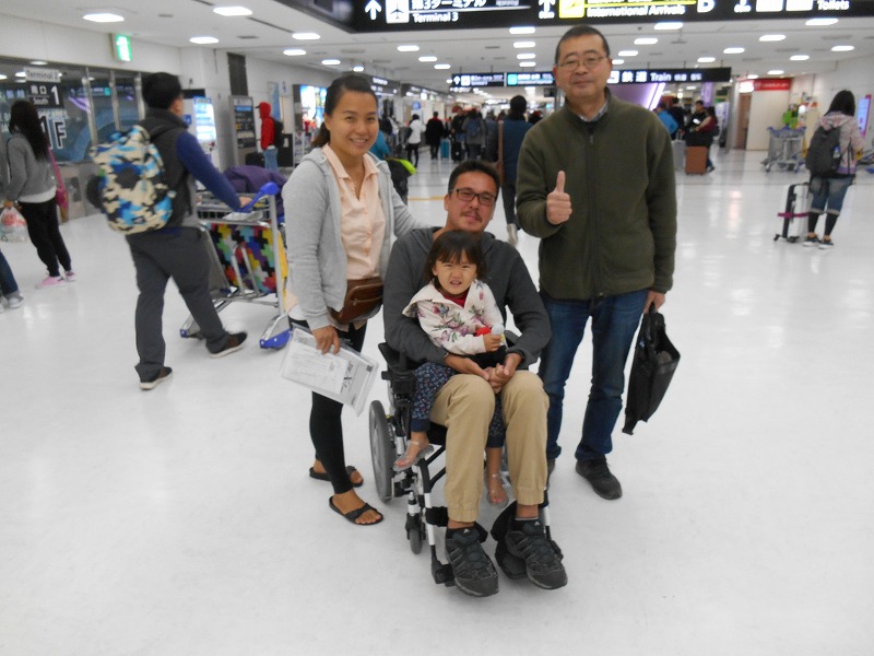 He bought the electricwheelchair from us