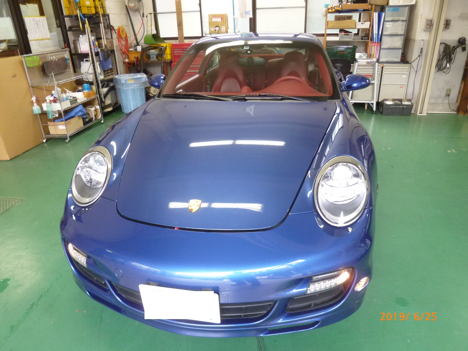 ポルシェ997フロントガラス交換