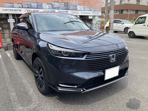 ホンダ、ヴェゼルにパナソニック9インチナビを持込取付しました。