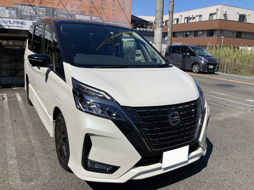 日産、セレナにケンウッド、MDV-M907HDLを販売取付しました。