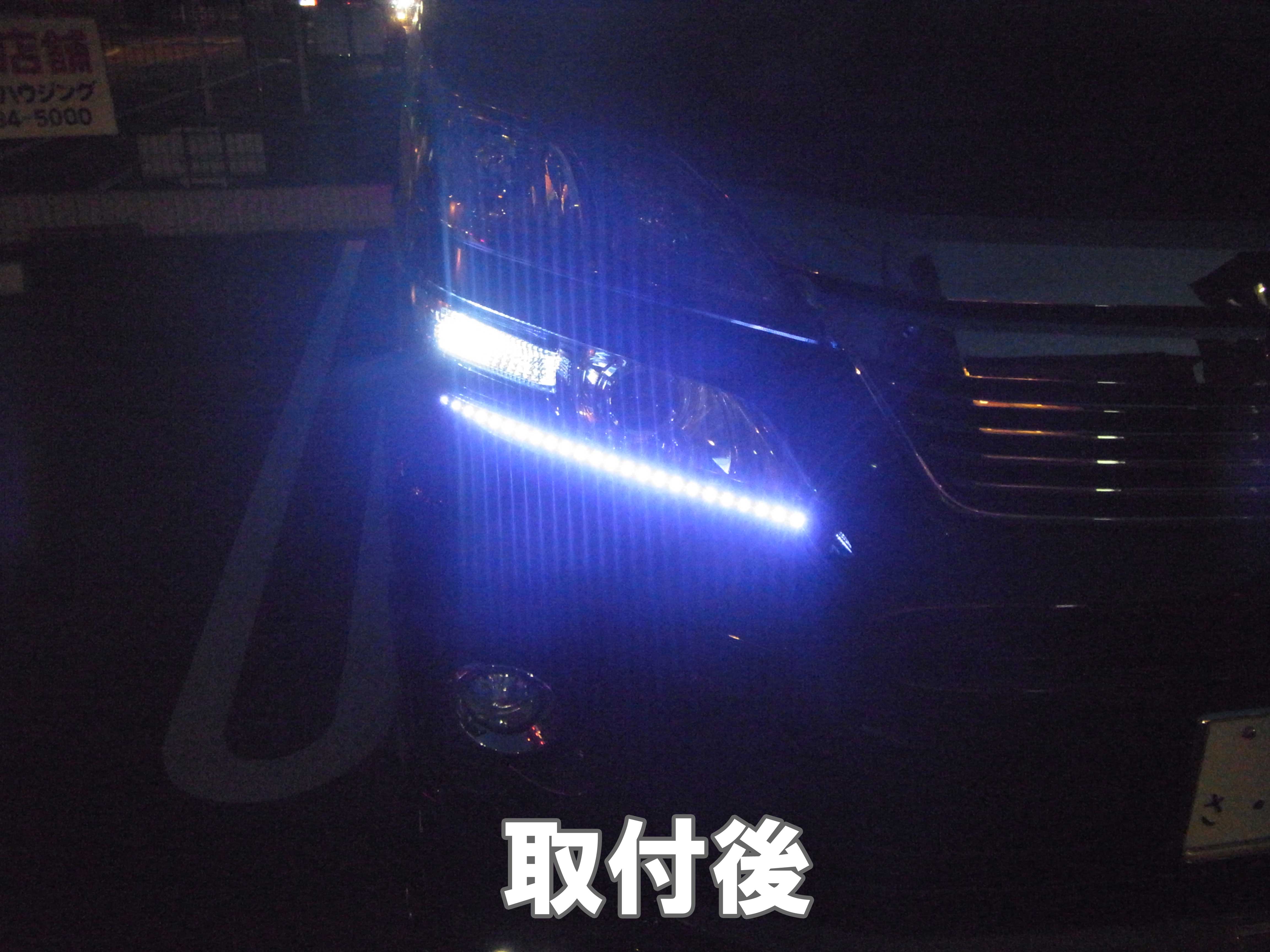 ヴェルファイア Ledテープ 取付 大阪 ナビネット Hid 取り付け 施工例 大阪 大阪なび工房